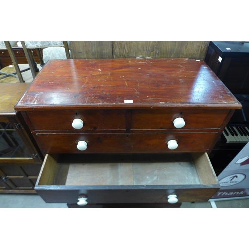 273 - A Victorian stained pine chest of drawers