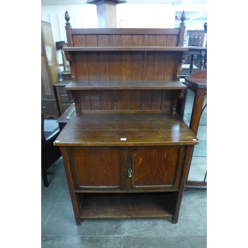 275b - A Victorian Gothic Revival oak dresser