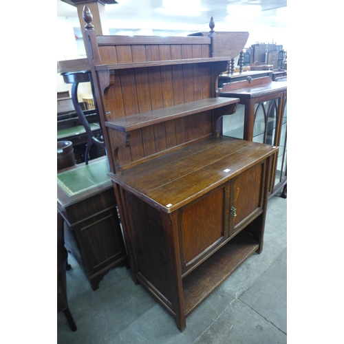 275b - A Victorian Gothic Revival oak dresser