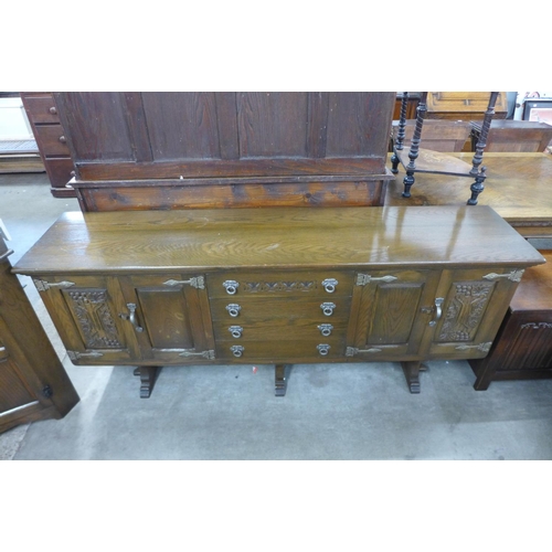 288a - An oak dresser and an oak freestanding corner cabinet