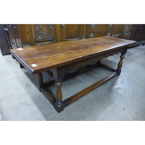 294 - An oak gateleg table and an oak coffee table