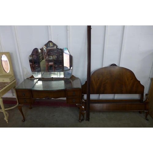 296j - A mahogany four piece bedroom suite