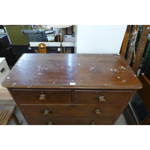 312 - A Victorian mahogany chest of drawers