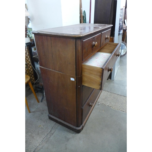 312 - A Victorian mahogany chest of drawers