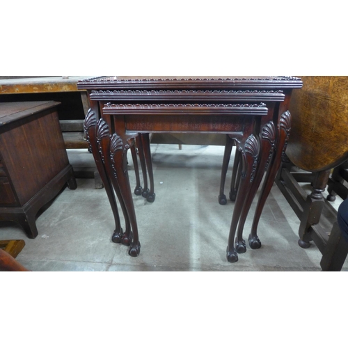 352 - A mahogany nest of tables