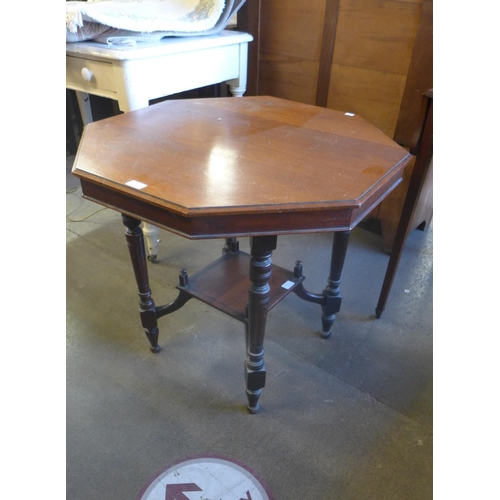 360 - An Edward VII walnut octagonal occasional table