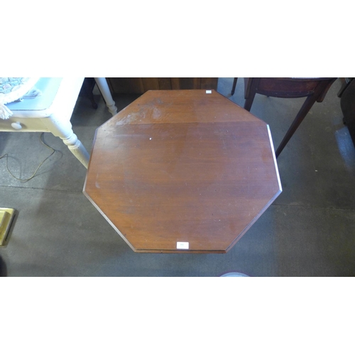 360 - An Edward VII walnut octagonal occasional table