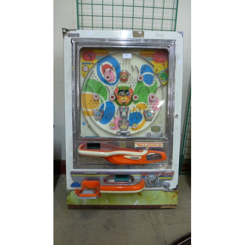 421 - A Japanese Mizuho wall mounted pinball game