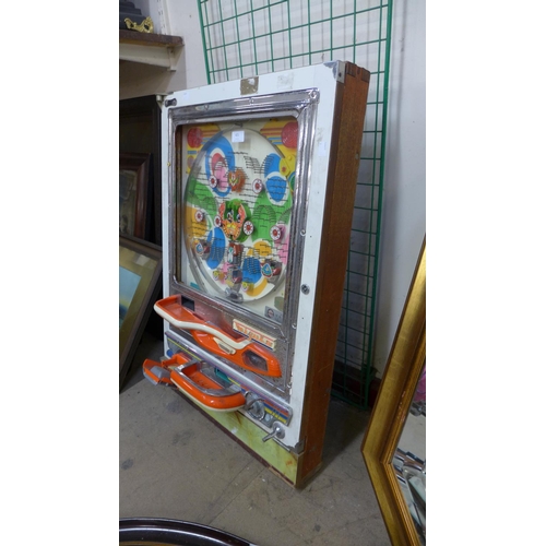 421 - A Japanese Mizuho wall mounted pinball game