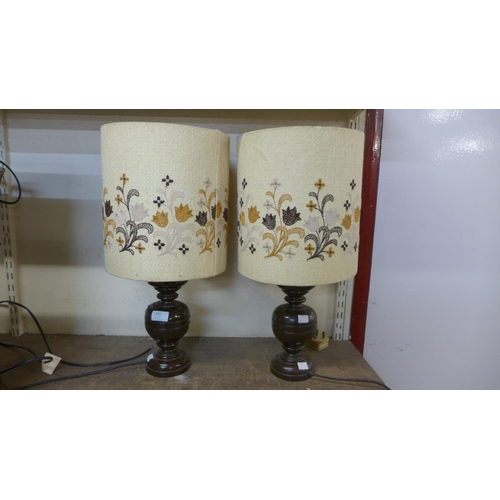 433 - A pair of mid 20th Century table lamps