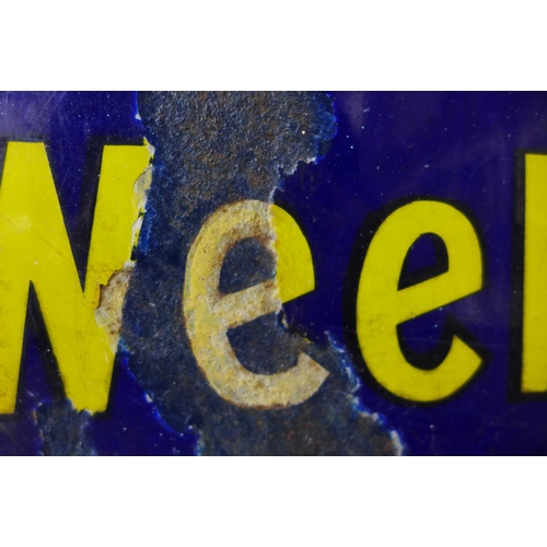 45 - An enamelled News of the World sign, 92 x 61cms