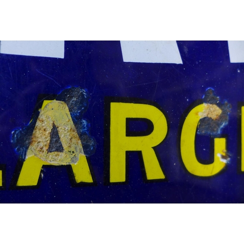 45 - An enamelled News of the World sign, 92 x 61cms