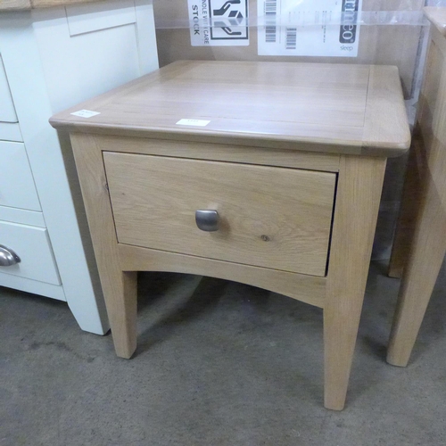 1890 - An oak single drawer lamp table * this lot is subject to VAT