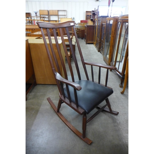 103 - An afromosia rocking chair