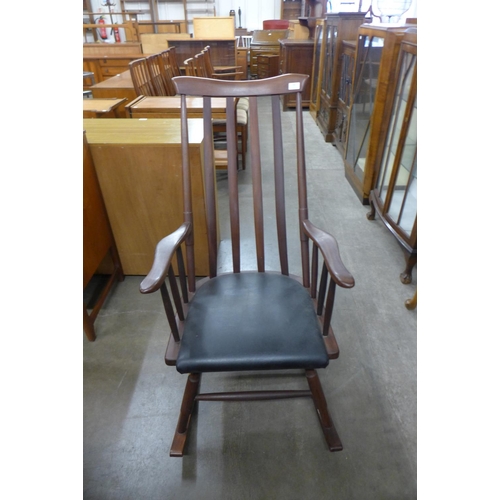 103 - An afromosia rocking chair