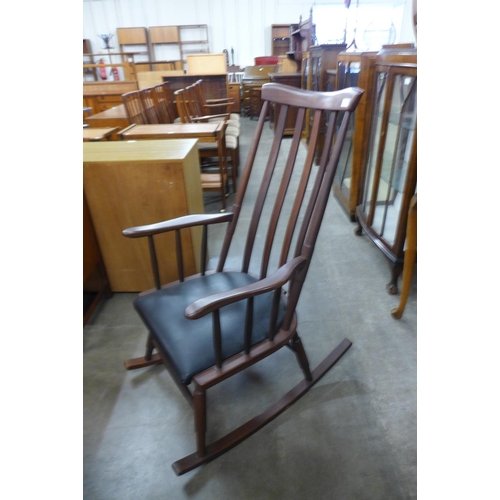 103 - An afromosia rocking chair