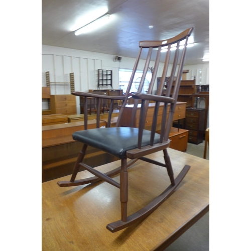 103 - An afromosia rocking chair