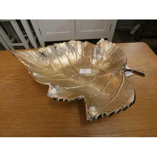 1318 - A metal gold leaf bowl (7059721)   #