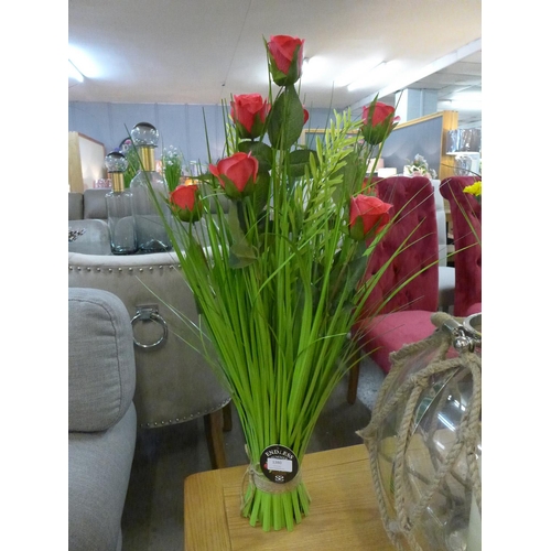 1321 - A 70cm sheaf of red roses (2605210)   #