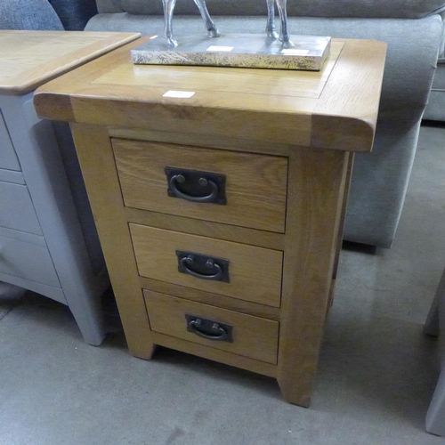 1342 - An oak bedside chest * this lot is subject to VAT