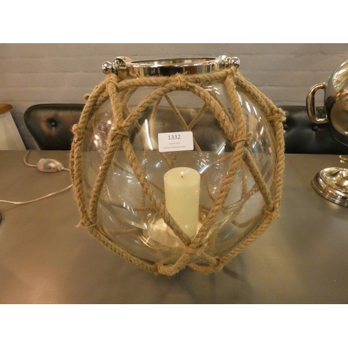 1359 - A La Rochelle glass and rope lantern (T67940)   #