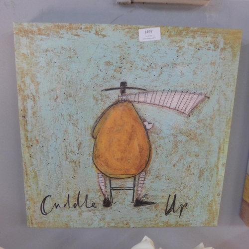 1398 - A Sam Toft print, Cuddle Up (WDC1012069)  #