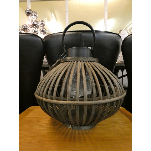 1407 - A brown bamboo style lantern (2109411)   #