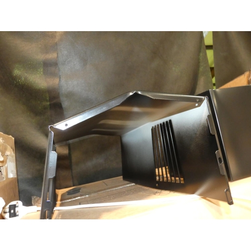 3249 - A Bosch black extractor fan, 3 settings, 60 x 50cm, model - DWW09W460B (cosmetic damage to flume)