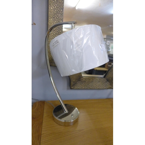 1464 - A Josephine adjustable chrome lantern-style table lamp (7238930)  #