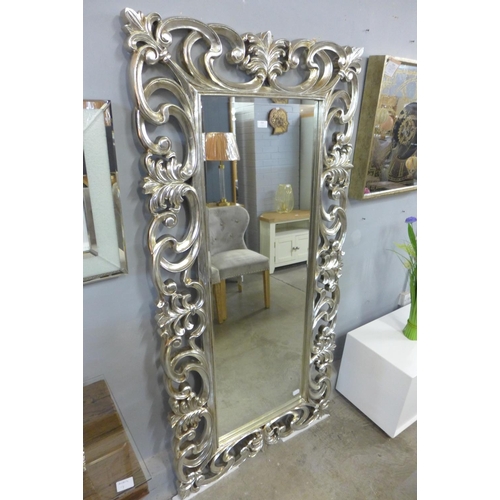 1507 - A large champagne wall mirror, 181 x 91cm (MR066CH130)   #