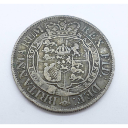 1013 - A George III half crown, 1817