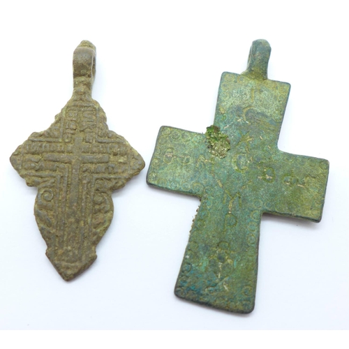 1024 - Two Viking crosses, found in Russia