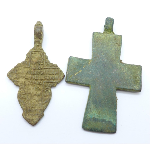 1024 - Two Viking crosses, found in Russia