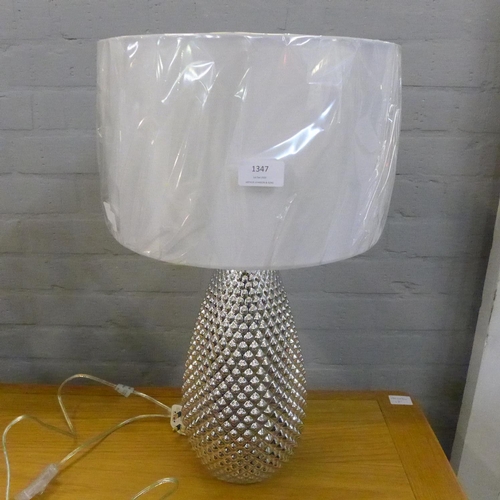 1542 - A Livia silver mercury glass table lamp (7709331)  #