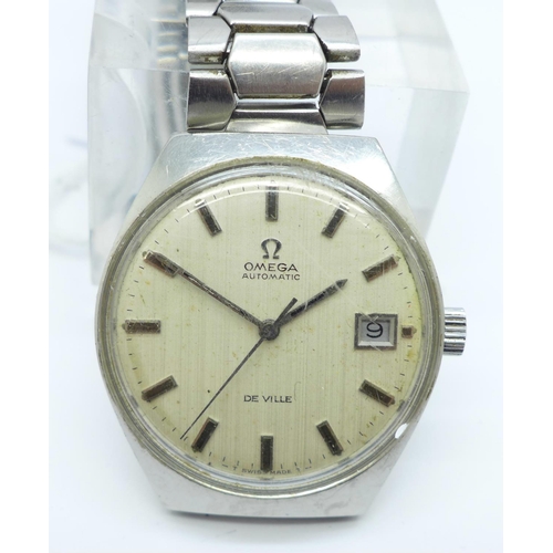 1094 - A gentleman's Omega De Ville automatic date wristwatch, (not Omega bracelet)