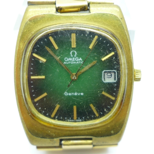 1096 - A gentleman's Omega automatic date wristwatch