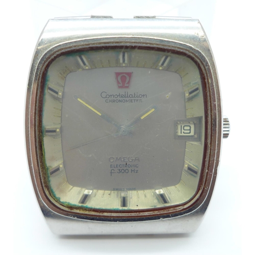 1118 - A gentleman's Omega Constellation Chronometer Electronic f300Hz wristwatch, (no bracelet)