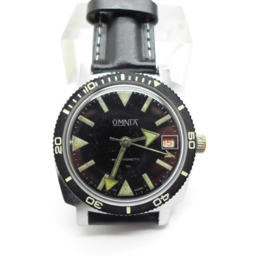 1125 - An Omnia divers style wristwatch