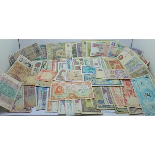 1160 - Approximately 80 banknotes