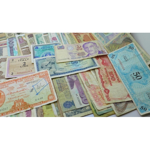 1160 - Approximately 80 banknotes