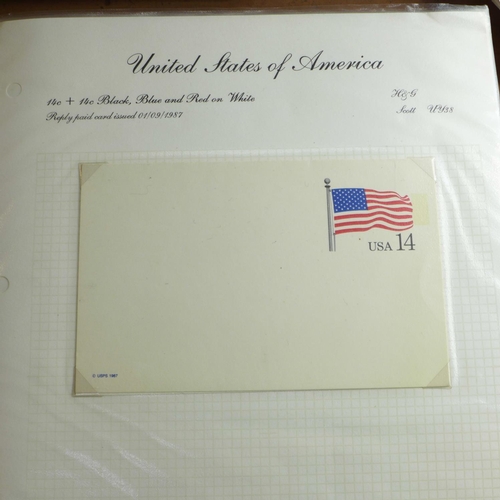 687 - An album with a collection of United States postal history and stationery, some early 20th Century, ... 