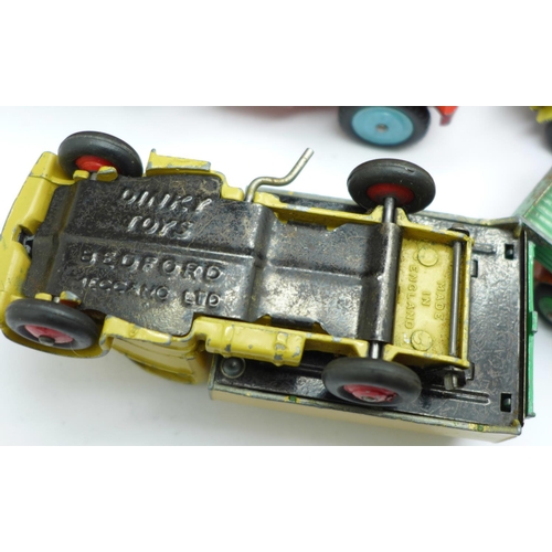 742 - Ten Dinky Toys and one Corgi Toys die-cast vehicles including AC Aceca, Vanwall and Cooper-Bristol