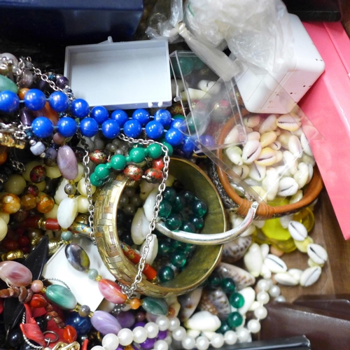 756 - A large case of costume jewellery