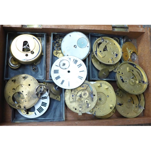 761 - Pocket and wristwatch movements and parts