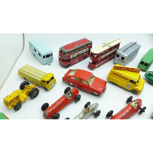 763 - A collection of Lesney die-cast vehicles and Coronation coach and horses (35)