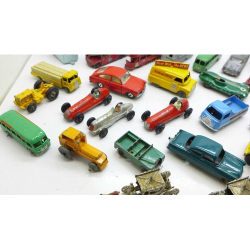 763 - A collection of Lesney die-cast vehicles and Coronation coach and horses (35)