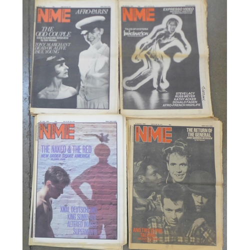 790 - NME music magazines, 1980-1983, (55)