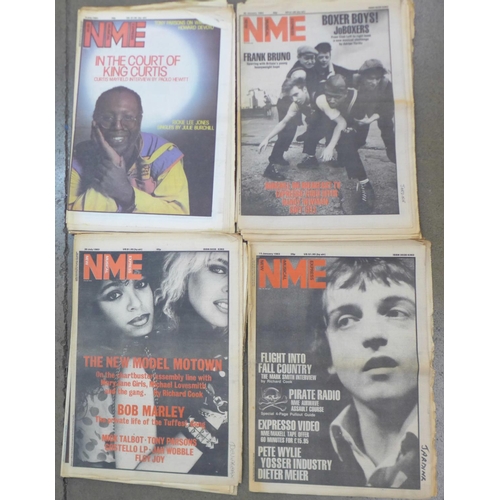 790 - NME music magazines, 1980-1983, (55)