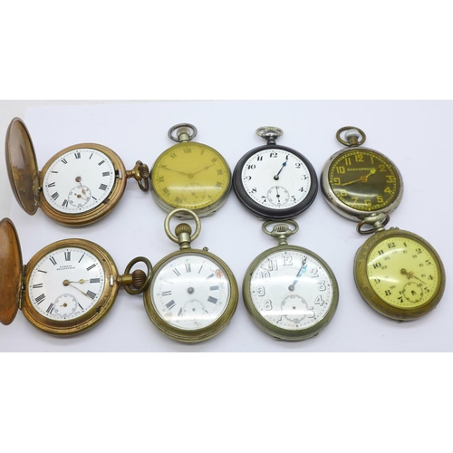 863 - Eight pocket watches, some a/f