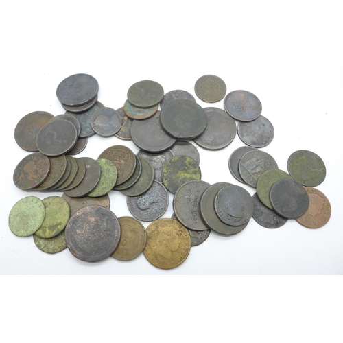 876 - A collection of coins, mainly 19th Century